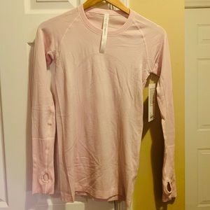 Lululemon Swiftly Tech LS Crew, Light pink
